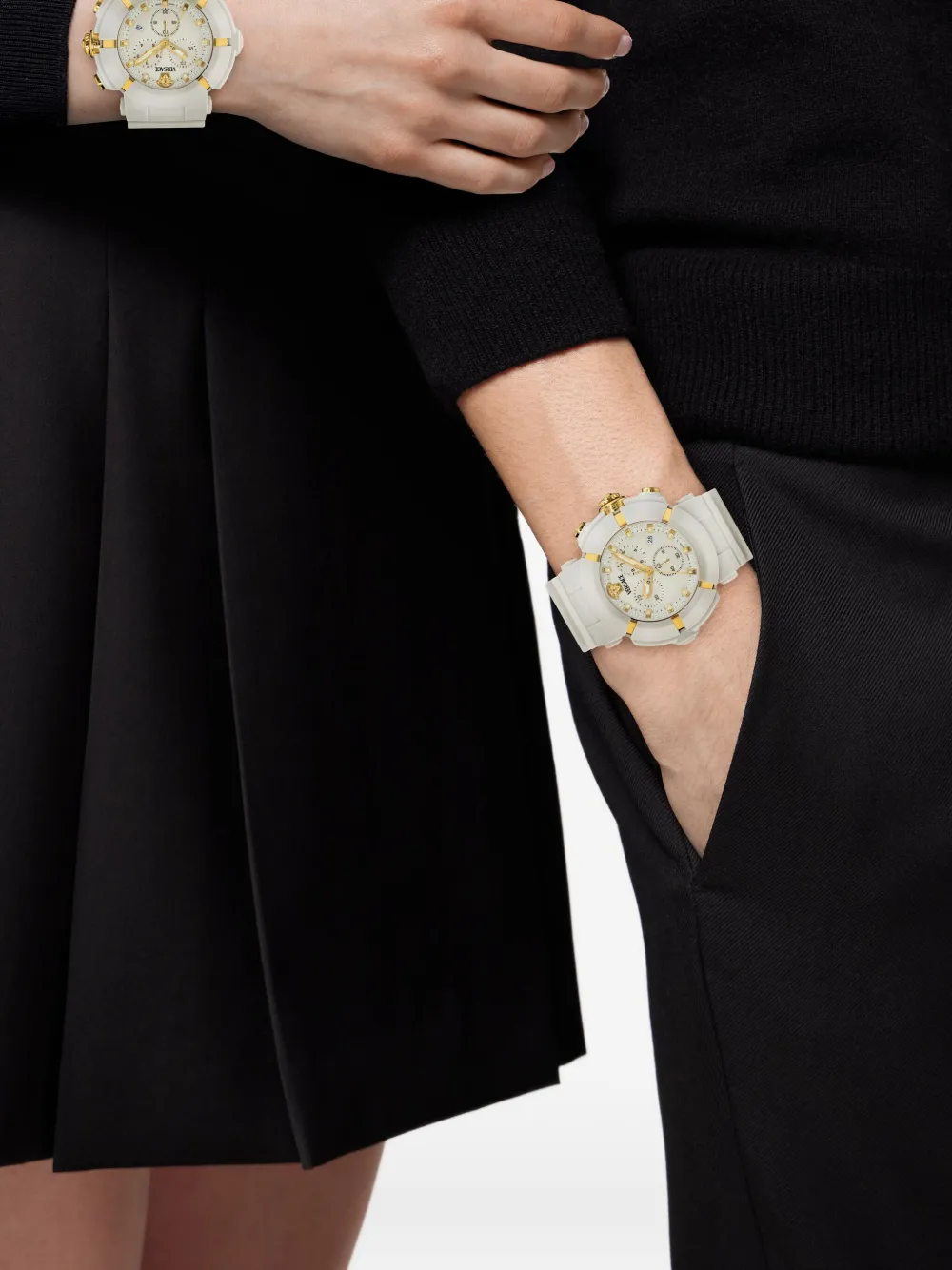 Versace Real Active Chrono 45 mm - Wit