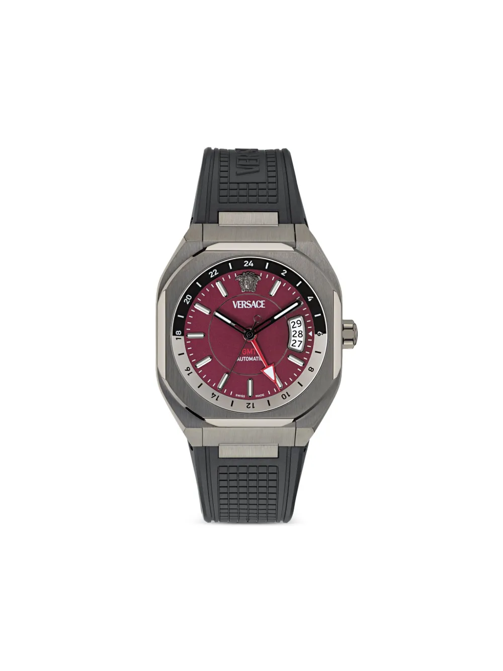 Versace Steel GMT Octagonal 48mm | Red | Image 1