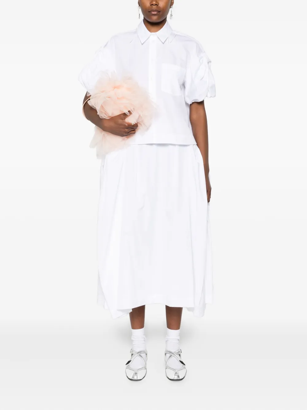 Simone Rocha cropped puff-sleeves shirt | Shirts | Image 2
