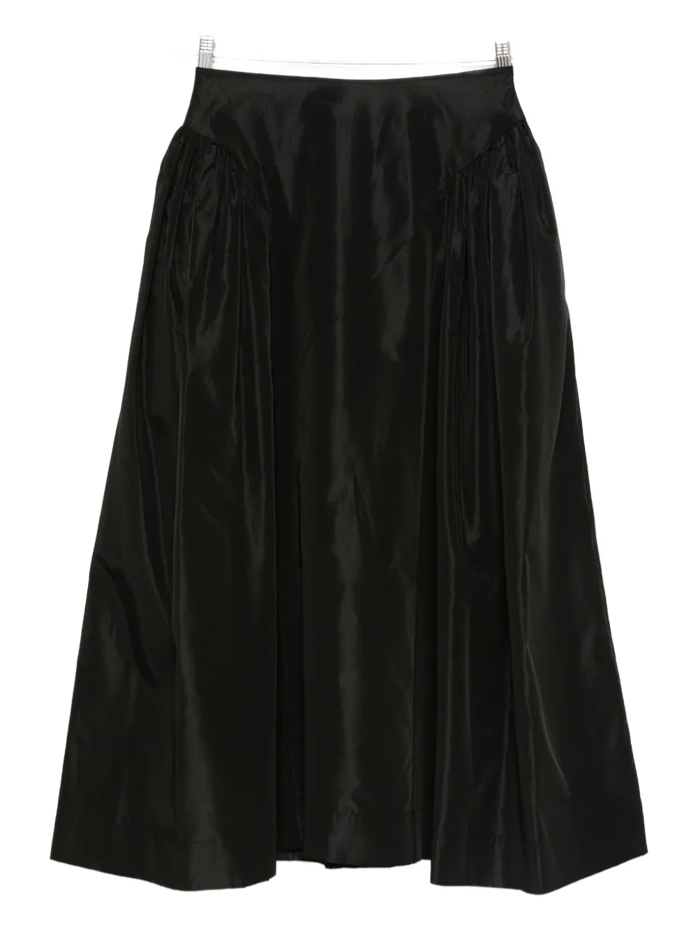 Simone Rocha pleated-details midi skirt - Nero