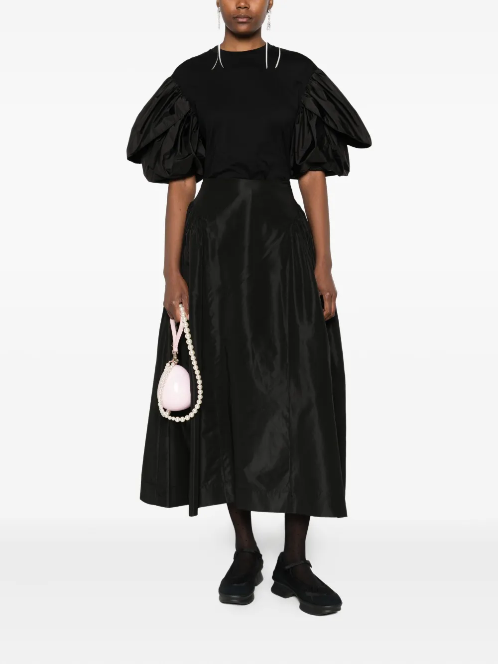 Simone Rocha pleated-details midi skirt | A-Line Skirts | Image 2