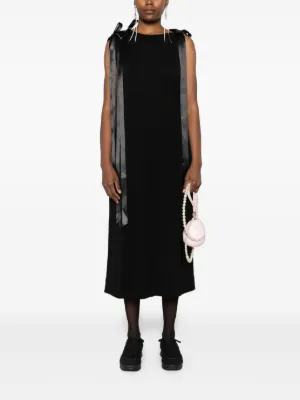 Simone Rocha パフスリーブ ドレスシャツワンピース 黒 ポルトガル製 Simone Rocha ワンピース通販 - FARFETCH