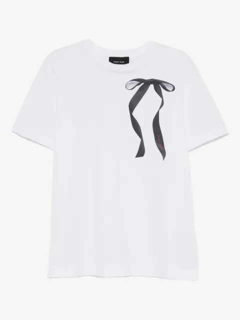 Simone Rocha ribbon bow-print T-shirt