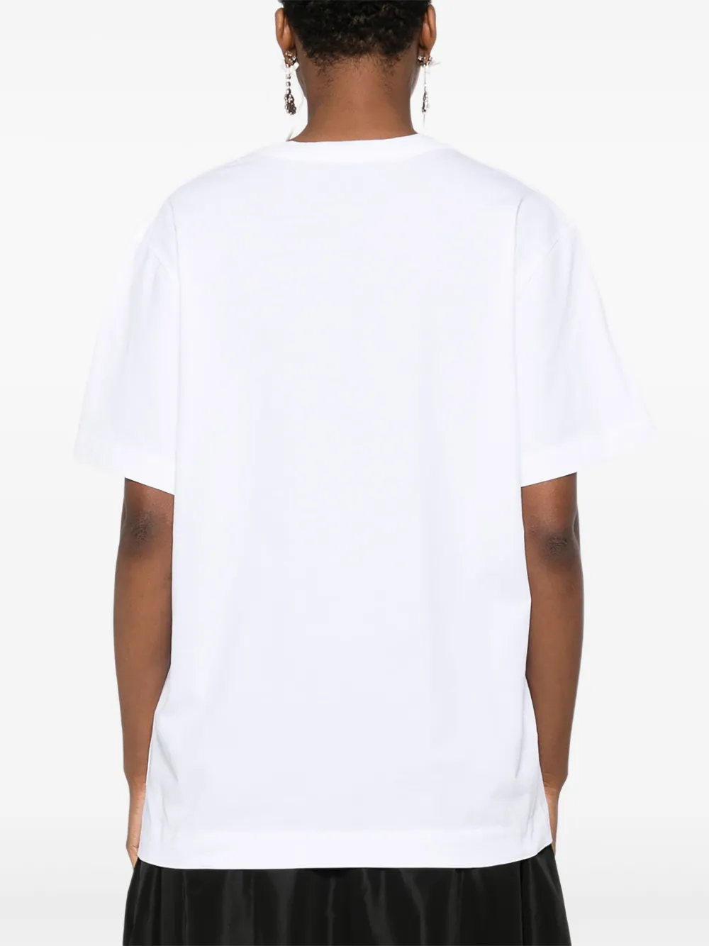 Simone Rocha T-shirt met strikprint en lint Wit