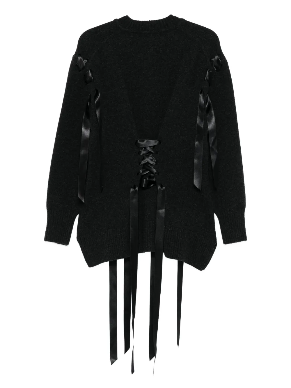 Simone Rocha ribbon-detail knitted cardigan | Cardigans | Image 2