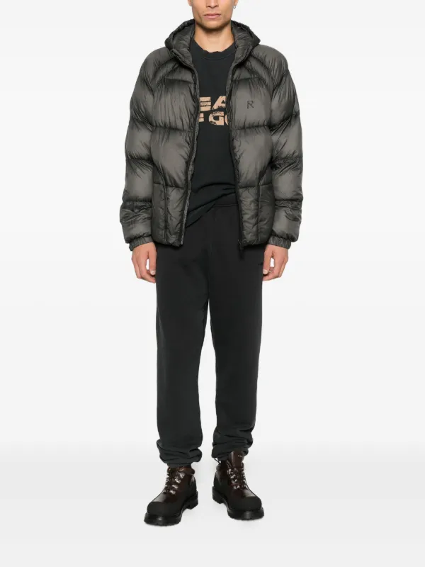Represent Translucent Hooded Puffer Jacket | Grey | FARFETCH