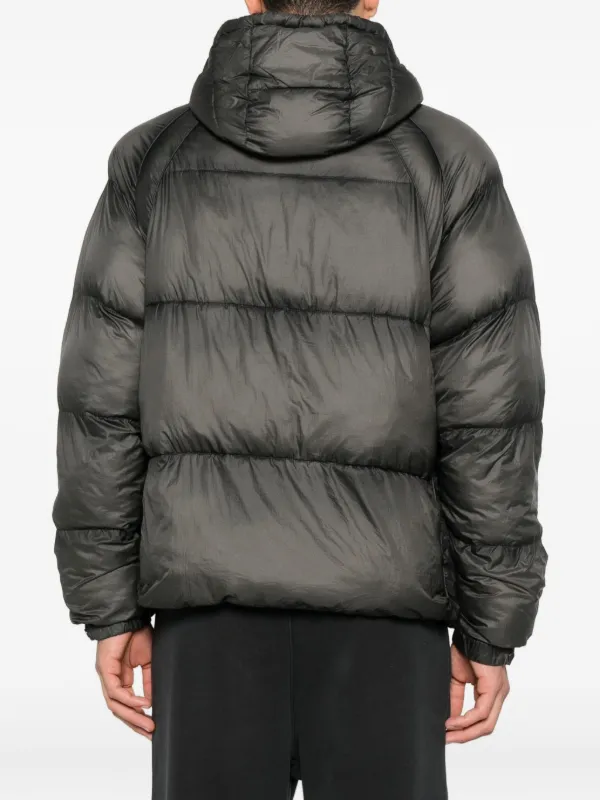 Represent Translucent Hooded Puffer Jacket | Grey | FARFETCH