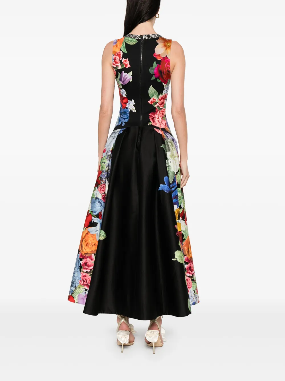 alice + olivia Adley midi-jurk Zwart