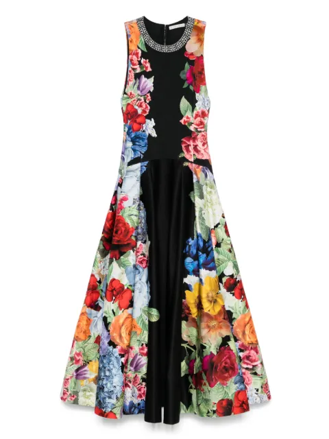 alice + olivia vestido midi Adley