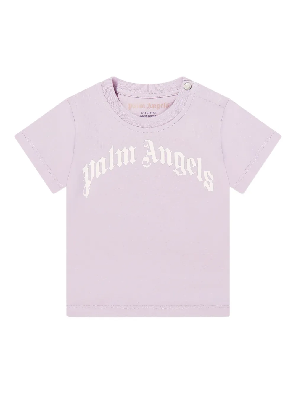 Palm Angels Kids Drie katoenen T-shirt Roze