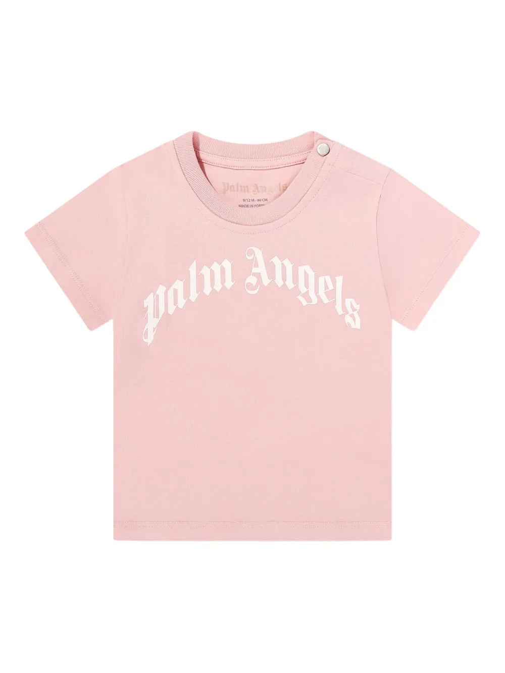 Palm Angels Kids Drie katoenen T-shirt Roze