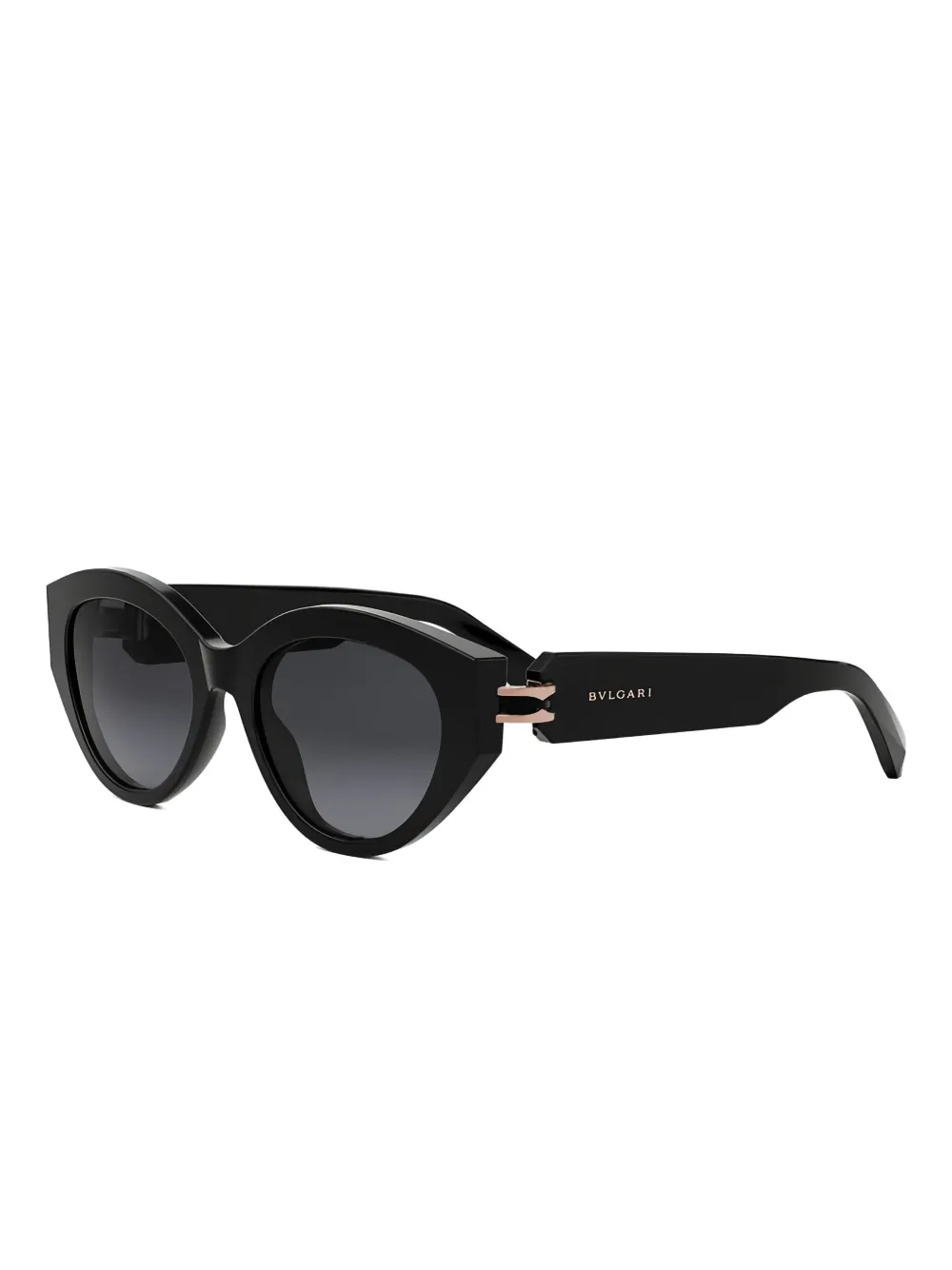 Bvlgari oval sunglasses - Zwart