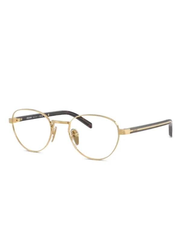 Prada Eyewear metal-framed Eyeglasses Gold FARFETCH IN