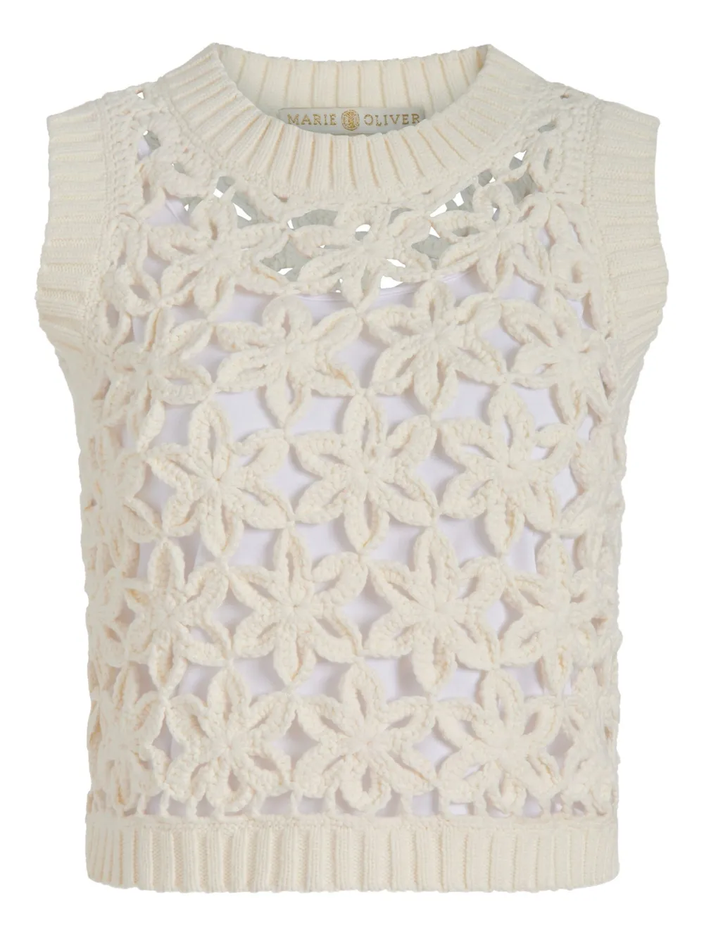 Marie Oliver Thea Shell Sleeveless Top In Ecru In White