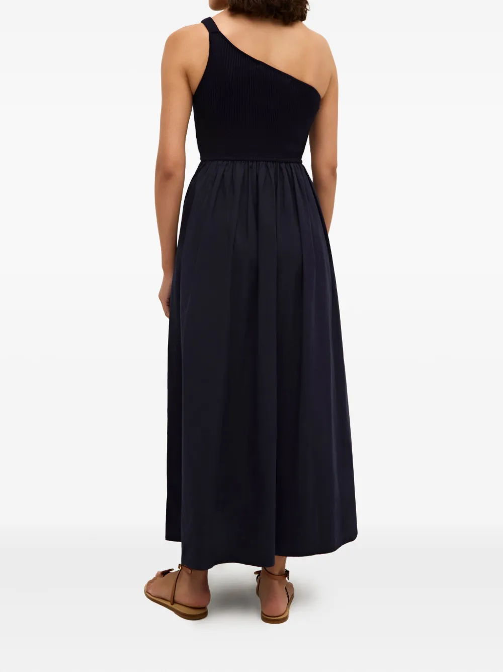 Shop Marie Oliver Tobie One-shoulder Midi Dress In Blau