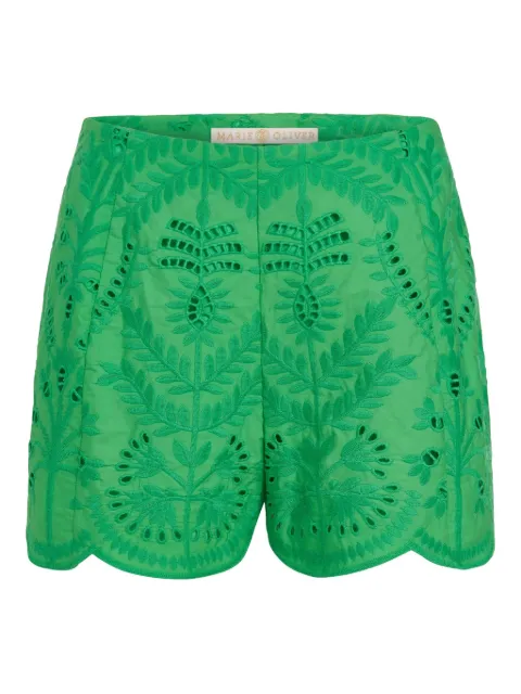 Marie Oliver shorts Fable con bordado inglés 