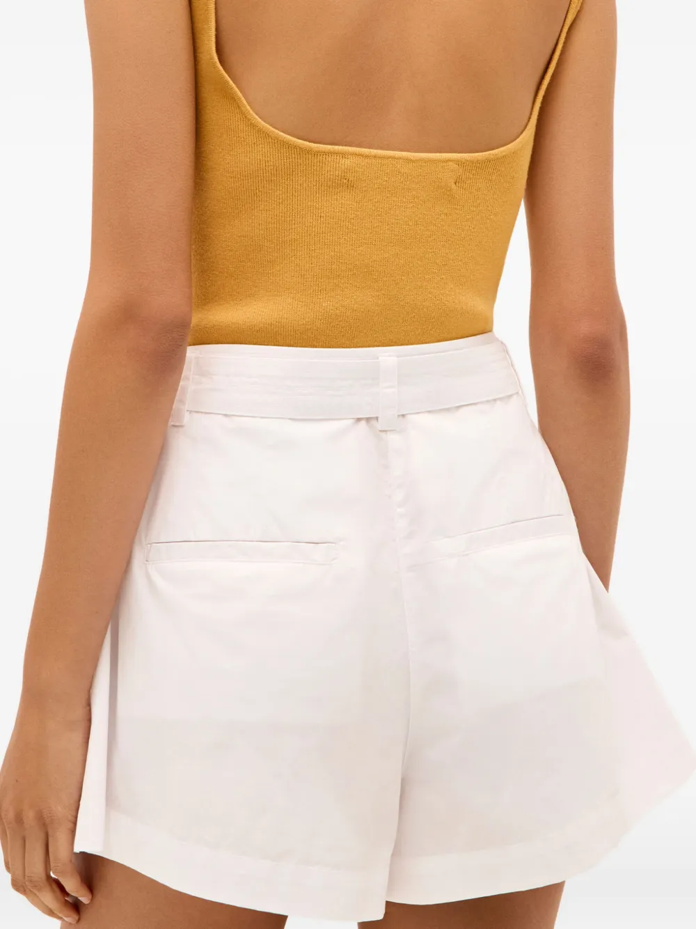 Marie Oliver Lander geplooide shorts Wit