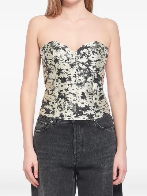 Stella McCartney floral-jacquard top