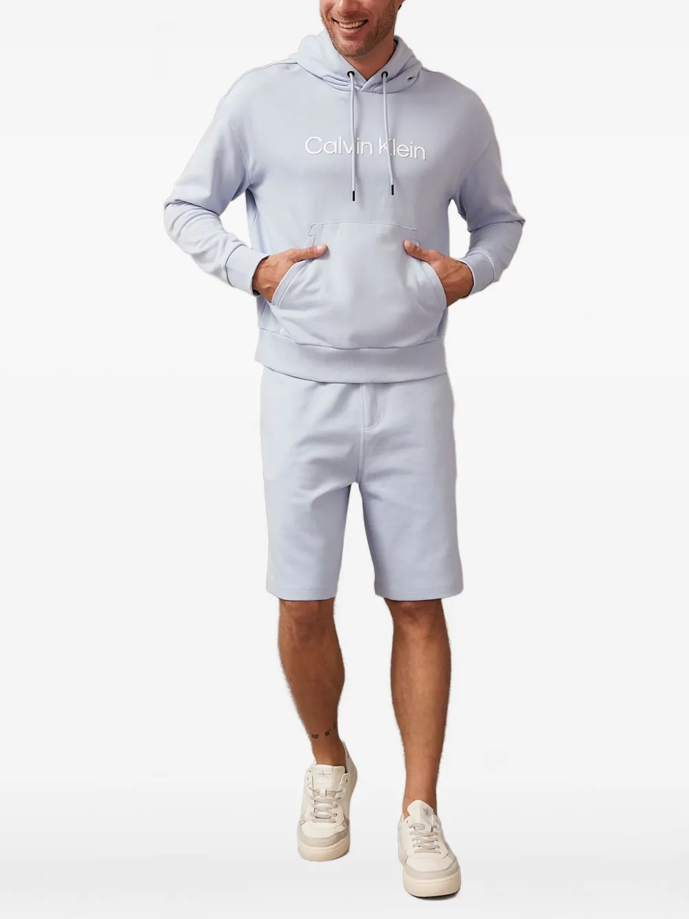 Calvin Klein Felpa in cotone con cappuccio | blu | Image 1