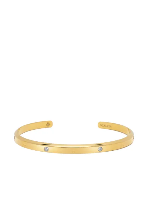 Nialaya Jewelry Fleur De Lis open cuff