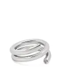 Nialaya Jewelry spiral double-band ring - Silver