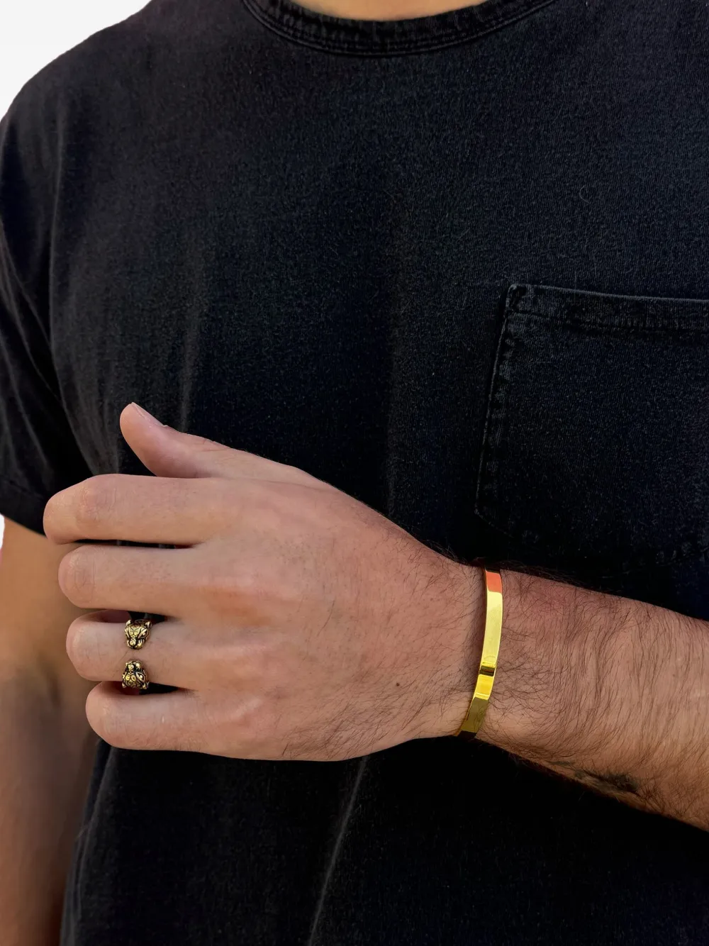 Nialaya Jewelry سوار بشعار محفور | Image 2