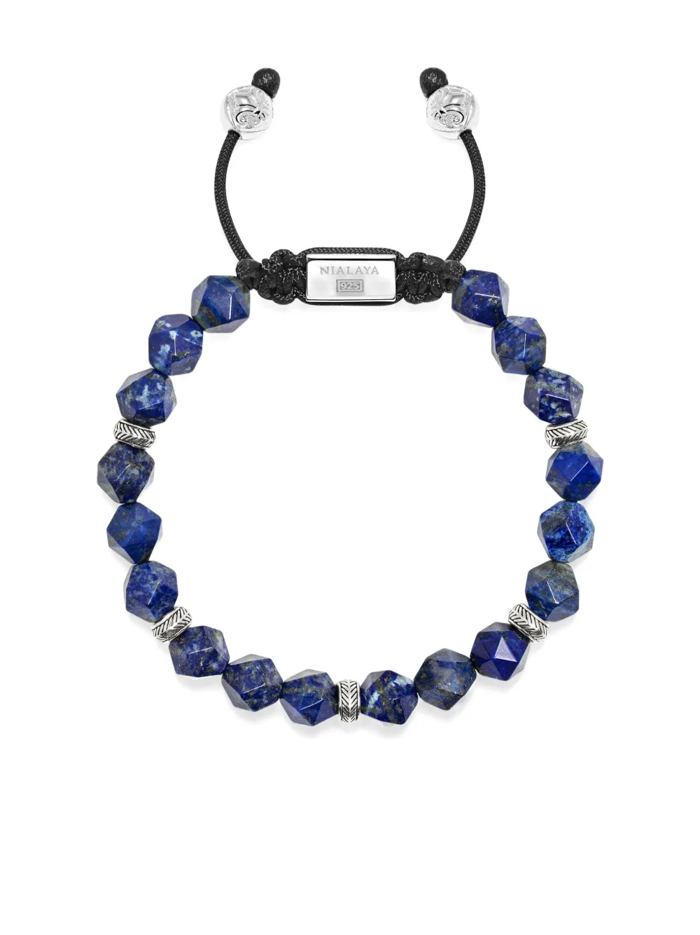 Nialaya Jewelry ビーズ ブレスレット - シルバートーン Nialaya Jewelry ビーズ ブレスレット - シルバートーン