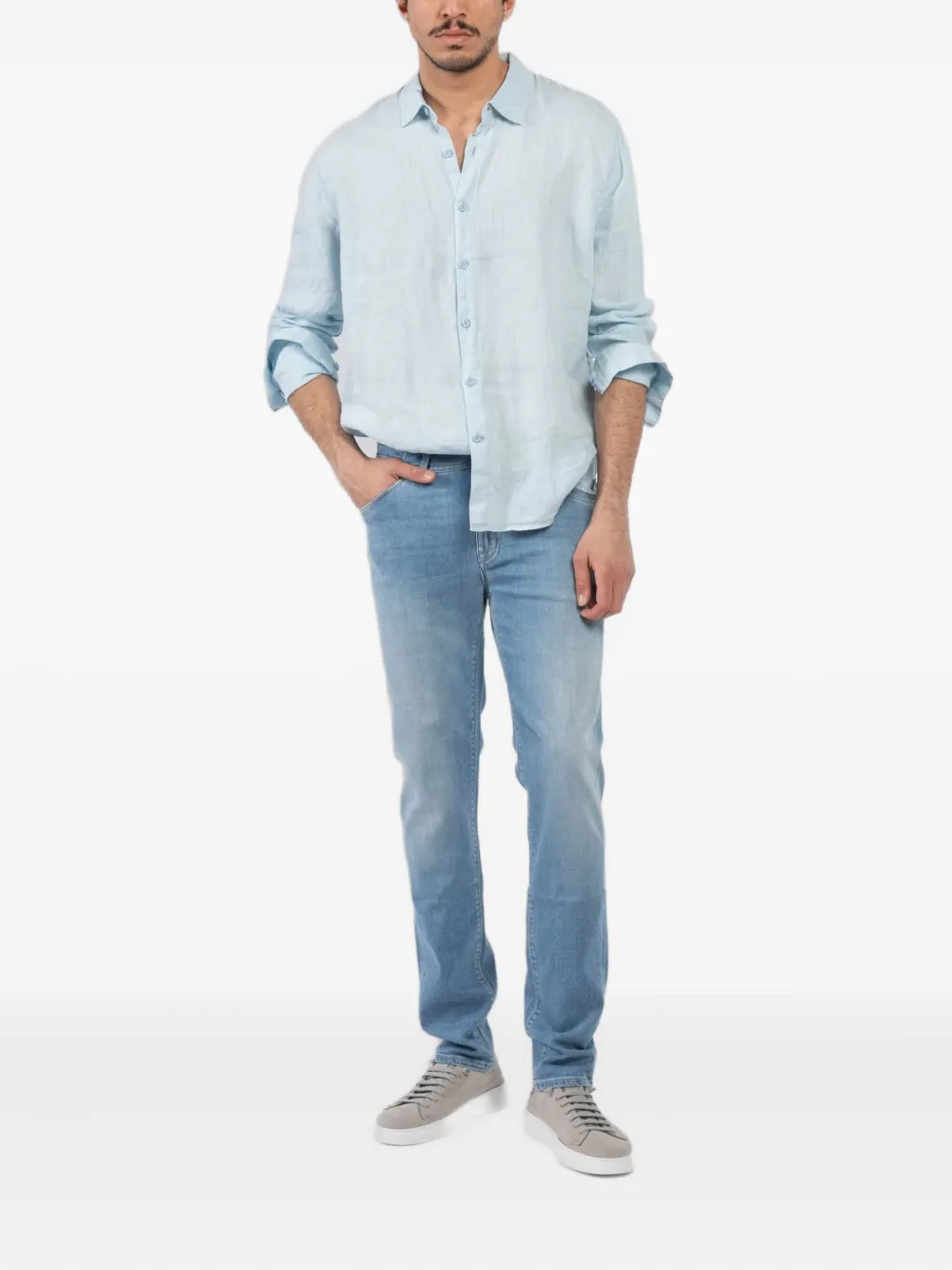 BARMAS cotton jeans - Blauw