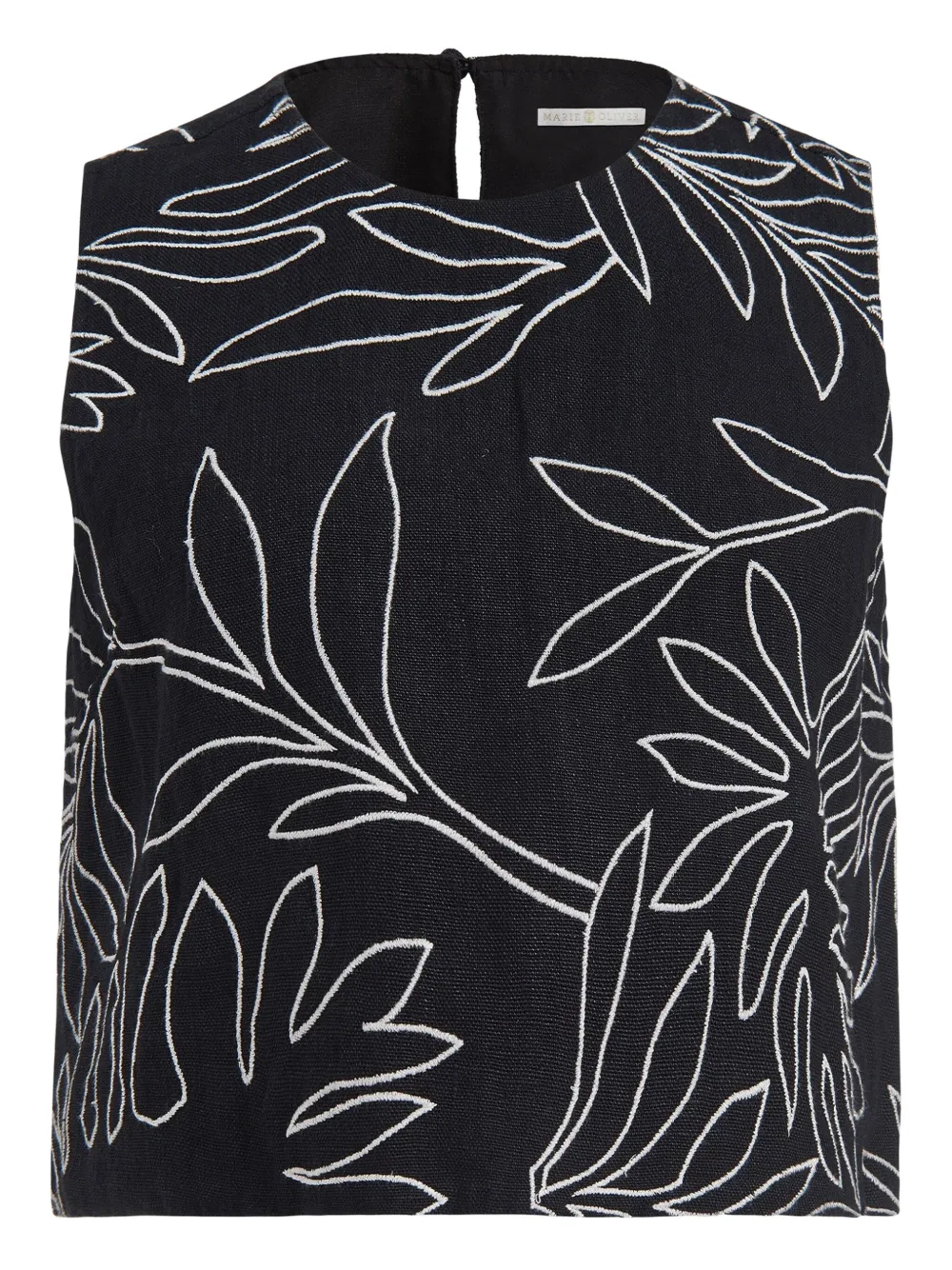 Marie Oliver top corto Davis | negro | Image 1