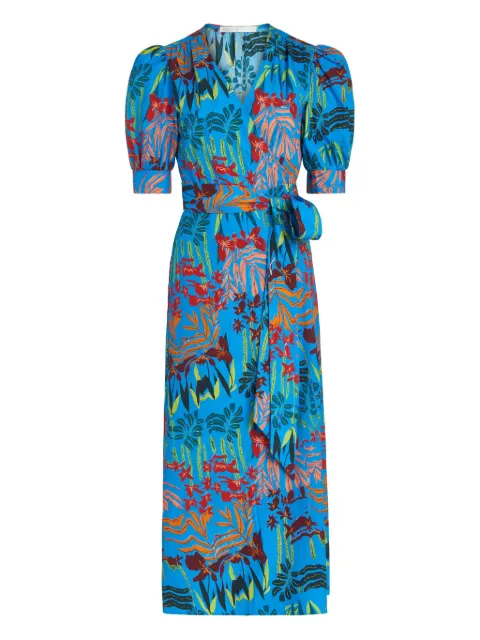 Marie Oliver vestido Rita cruzado con estampado floral