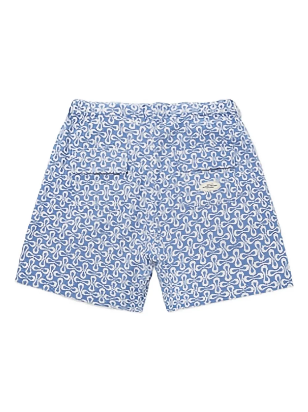 Honor The Gift infinity-pattern shorts - BLUE