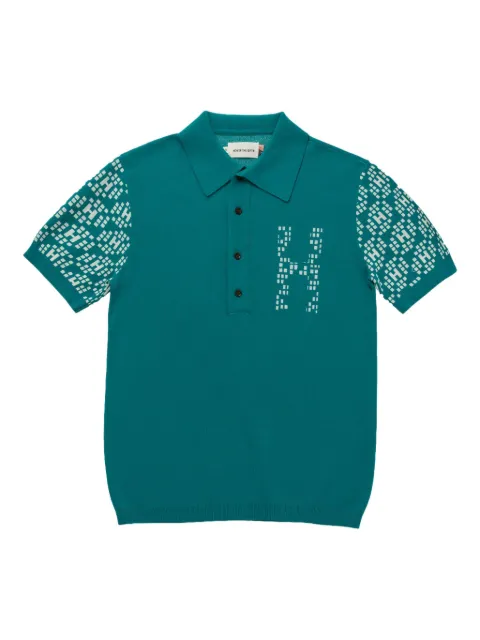 Honor The Gift H knit-pattern polo shirt