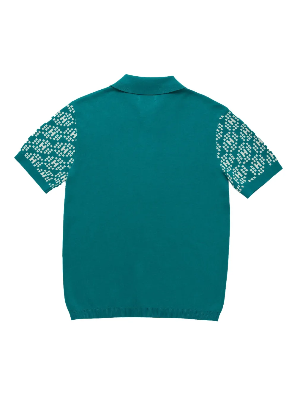 Honor The Gift H knit-pattern polo shirt - Blauw