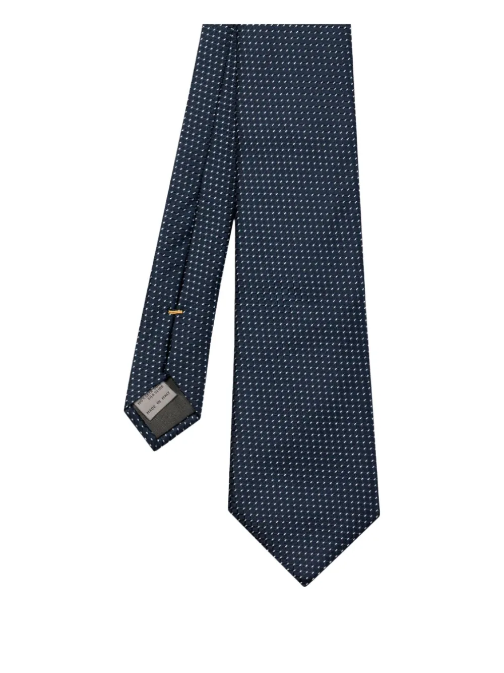 Canali Zijden stropdas met stippen - Blauw