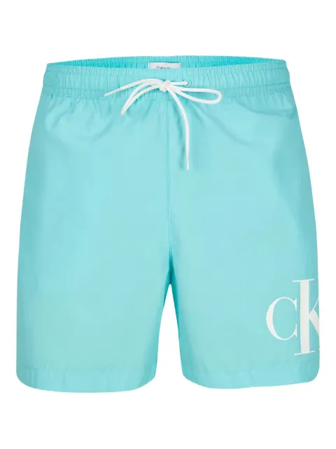 Calvin Klein shorts de playa con logo estampado