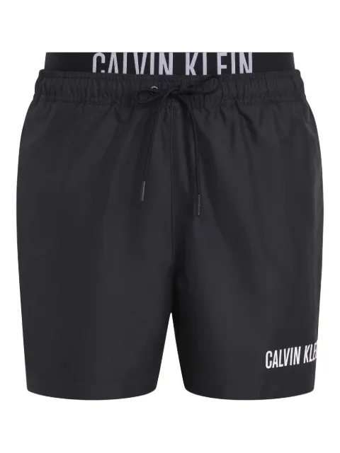 Calvin Klein logo-waistband swim shorts