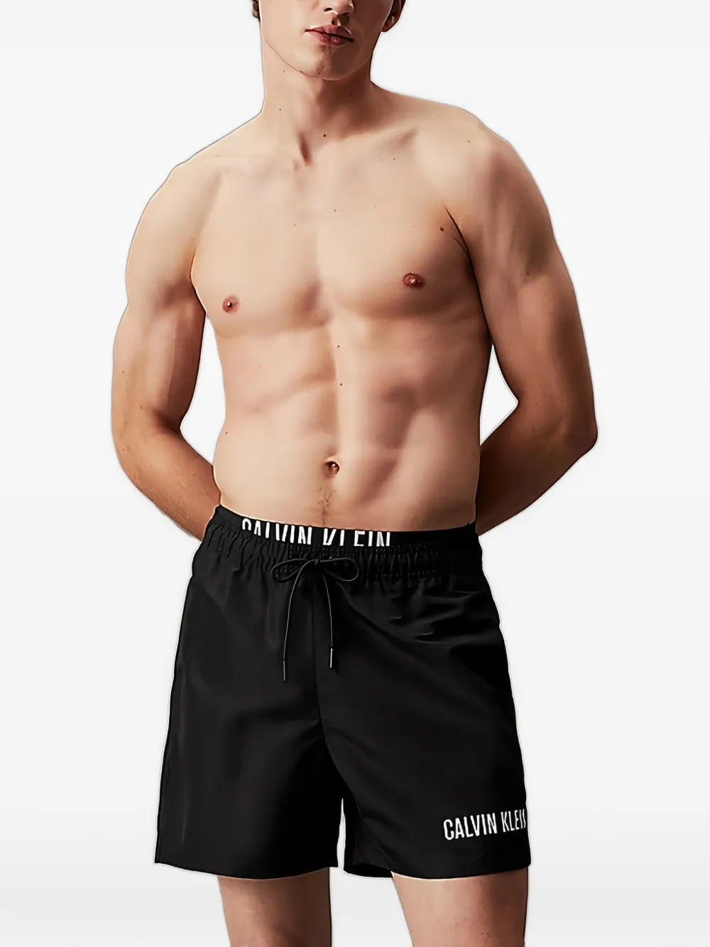 Calvin Klein logo-waistband swim shorts | Swim & Board Shorts | Image 2