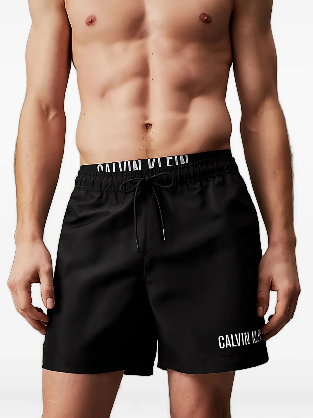 Calvin Klein Zwembroek met logoband Zwart