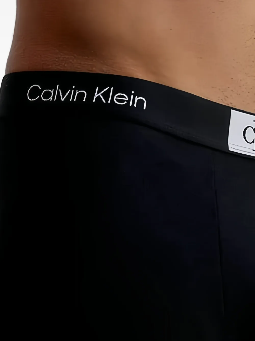 Calvin Klein Drie boxershorts met logoband Zwart