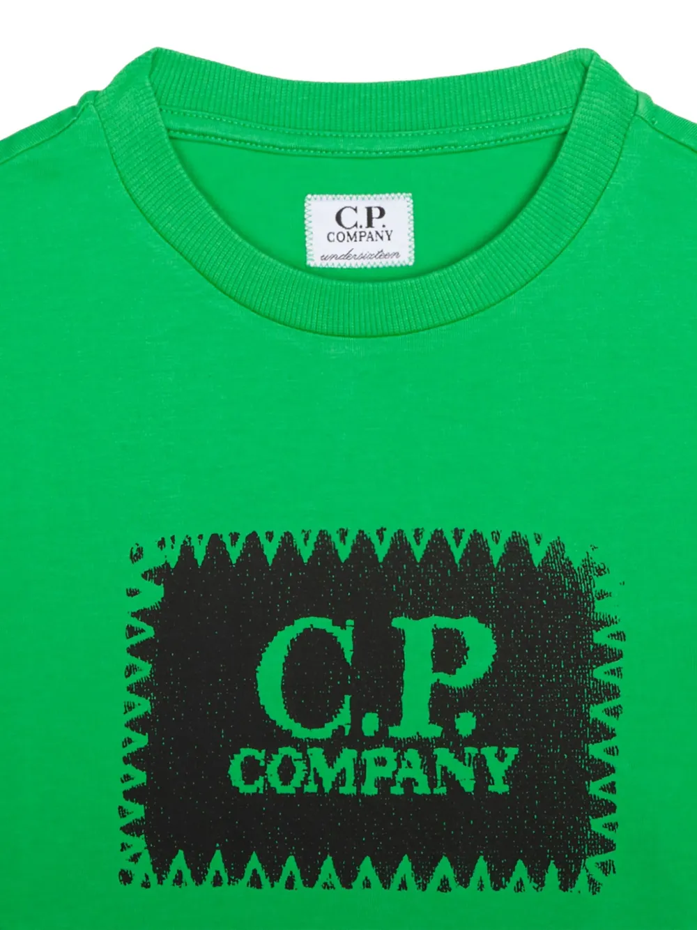 C.P. Company Kids T-shirt met logoprint Groen