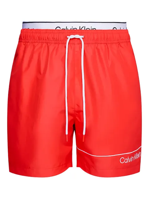 Calvin Klein logo-print swim shorts