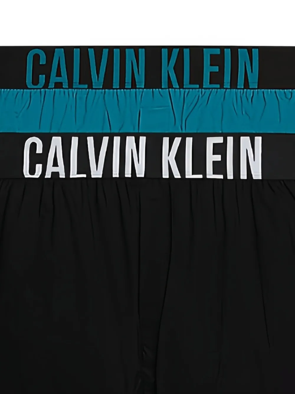 Calvin Klein Double-band Boxers In Black