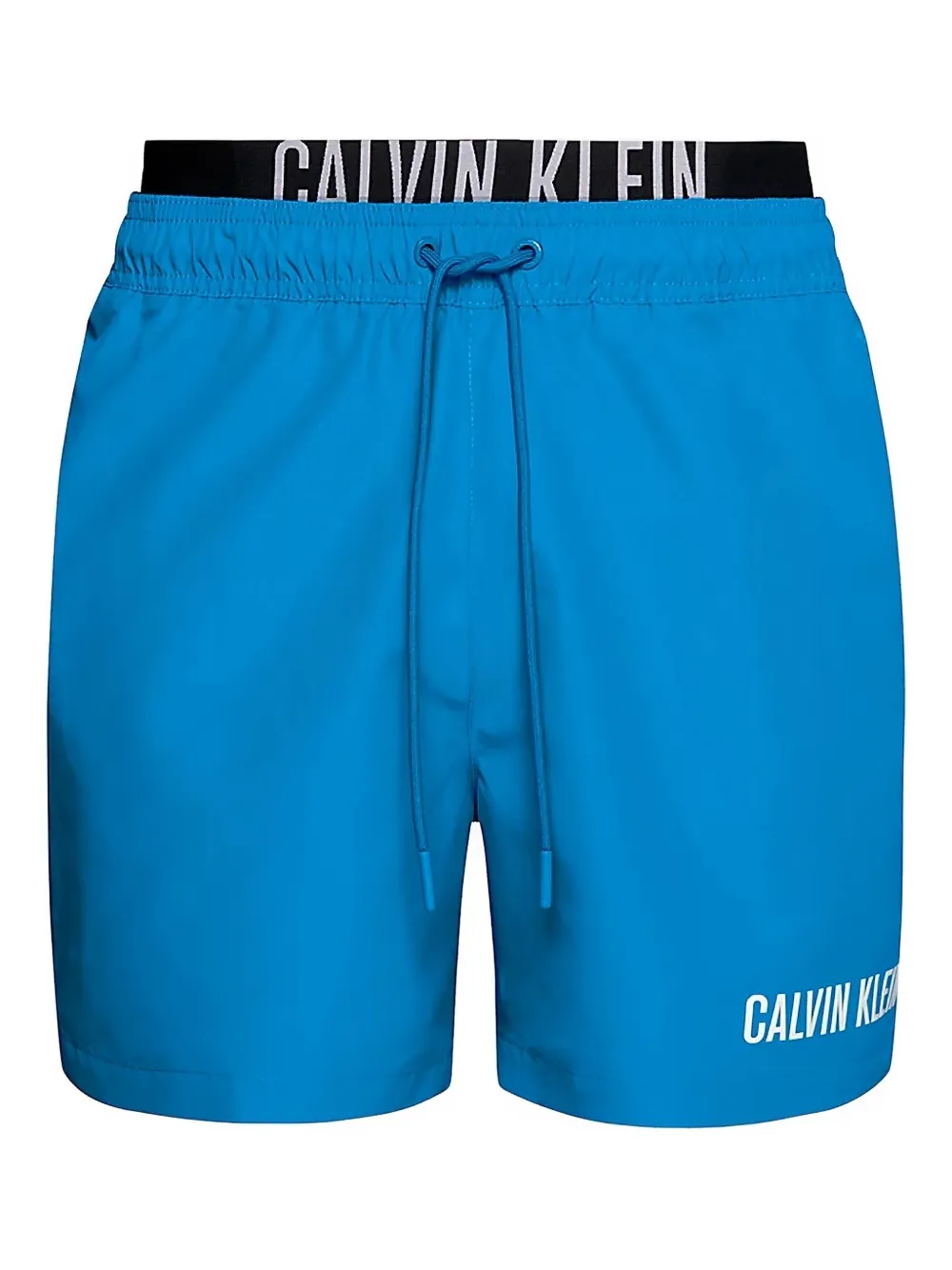 Calvin Klein logo-print swim shorts | Blue | Image 1