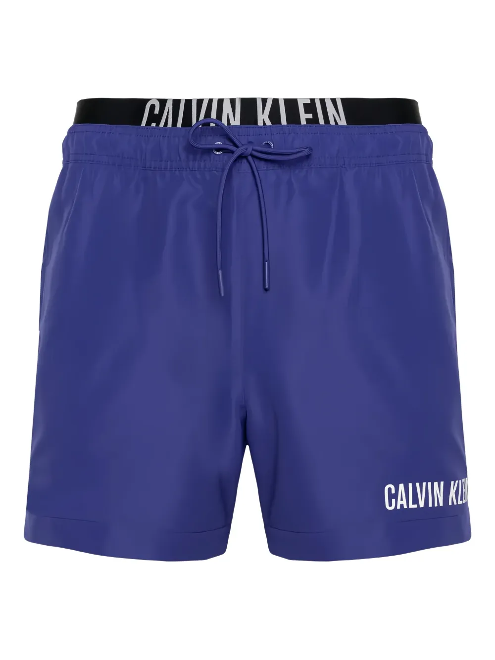 Calvin Klein logo-print swim shorts | Blue | Image 1