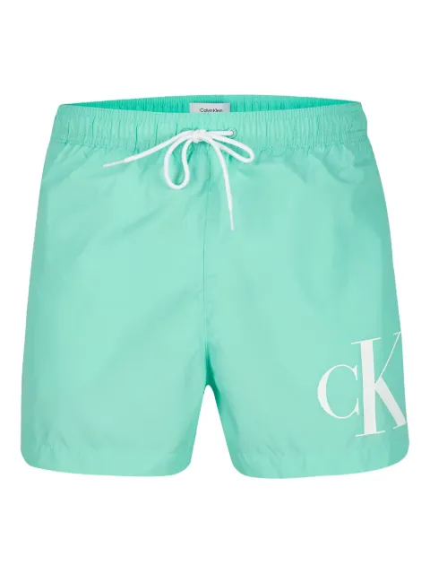 Calvin Klein shorts de playa con logo estampado