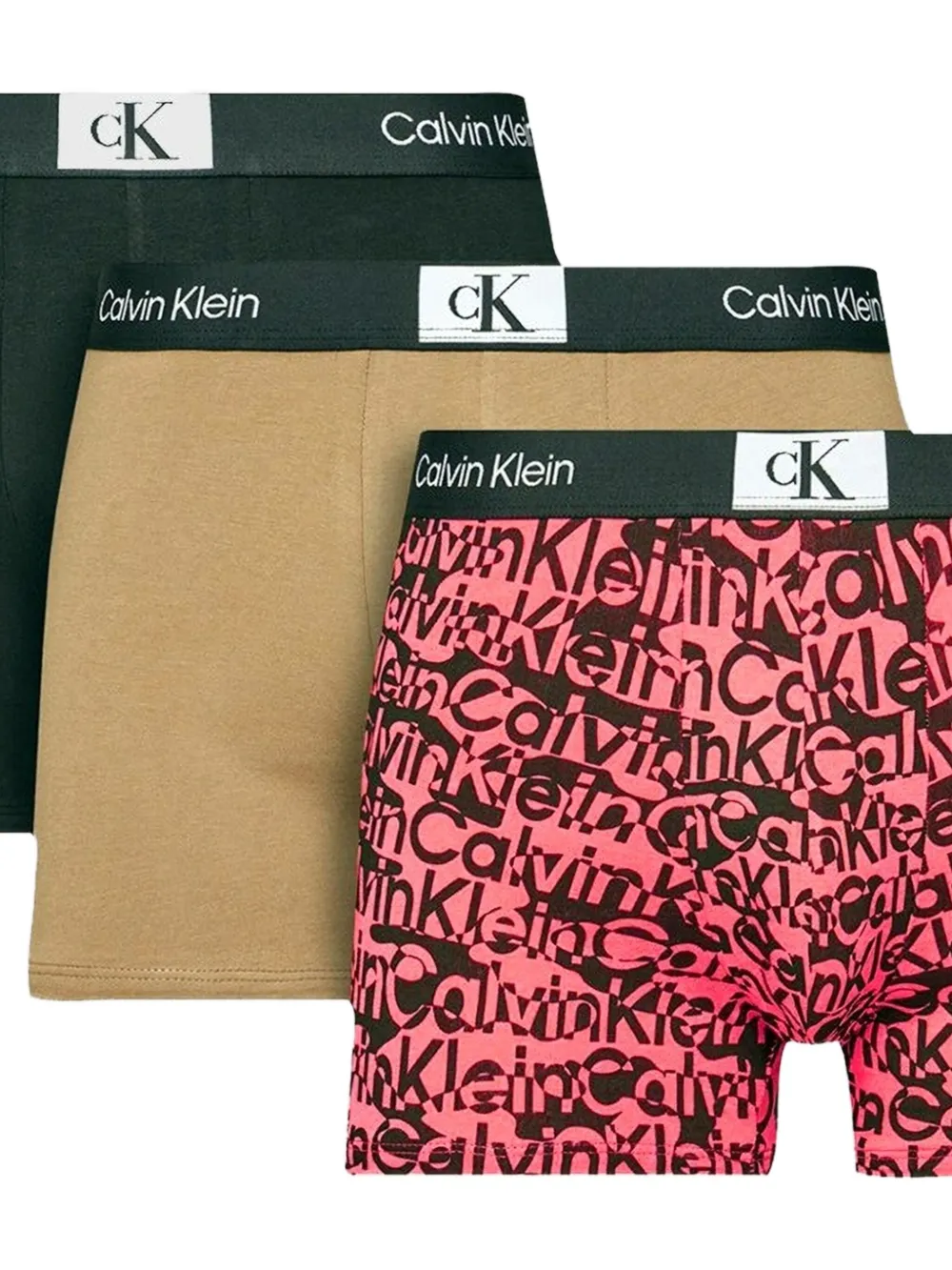 Calvin Klein Logo Boxers (set Of Three) In Multi