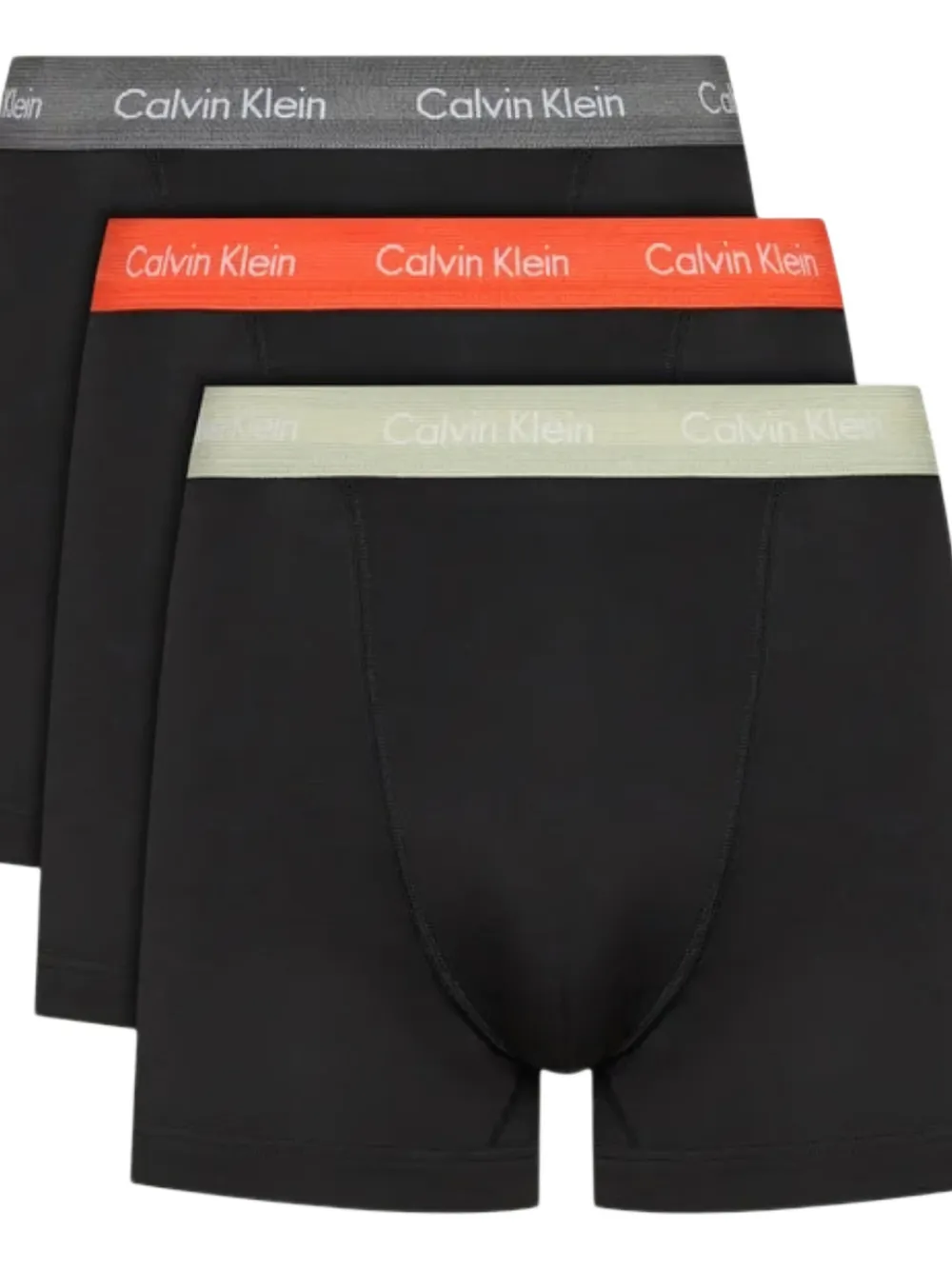 Calvin Klein Drie boxershorts met logoband Zwart