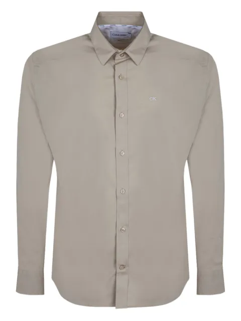 Calvin Klein logo-embroidered shirt
