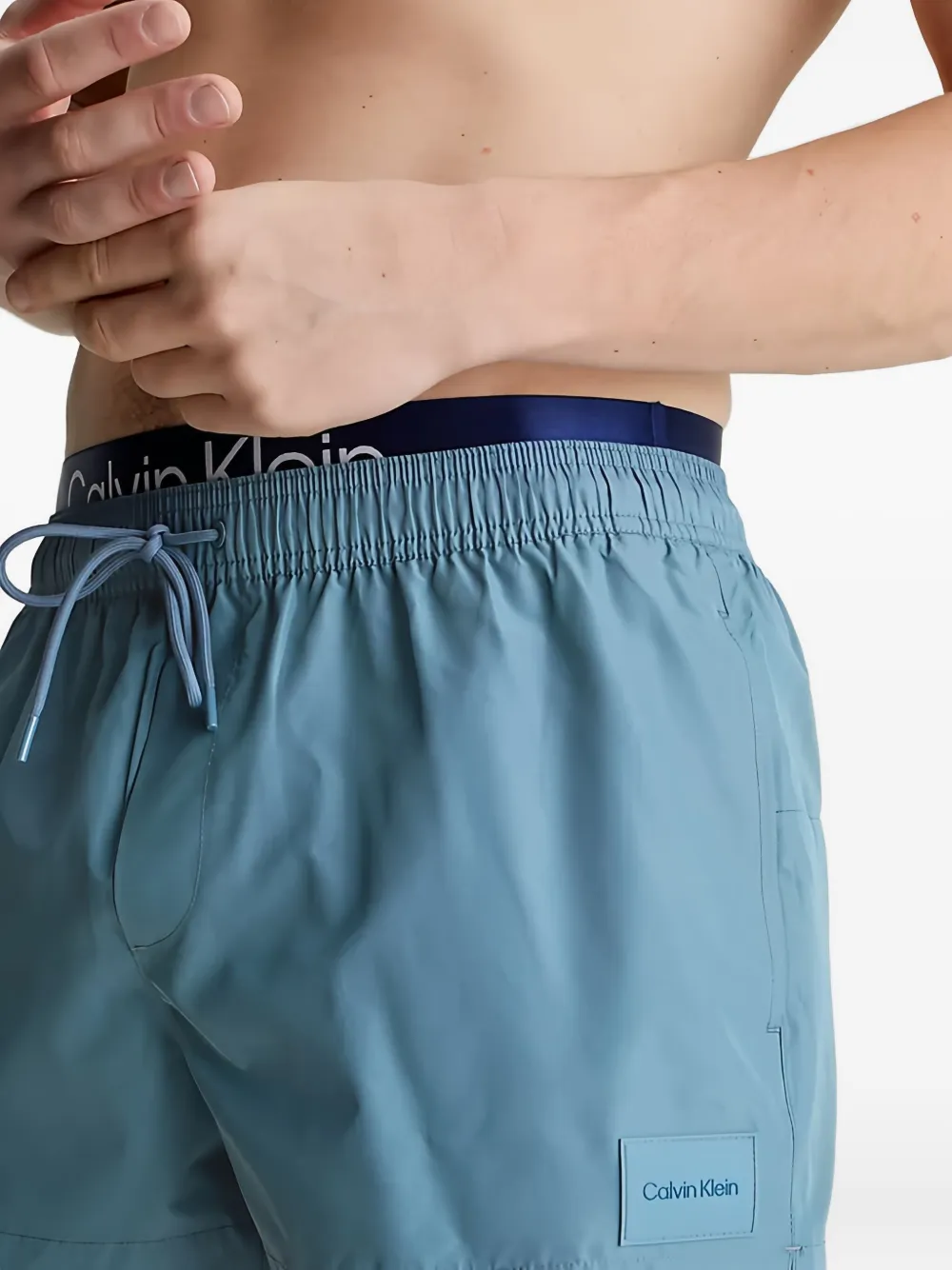 Calvin Klein Zwembroek met logoband Blauw