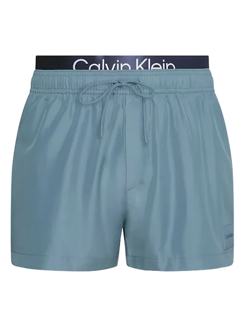 Calvin Klein logo-waistband swim shorts